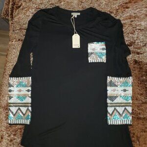Bling Bling long sleeve shirt NWT